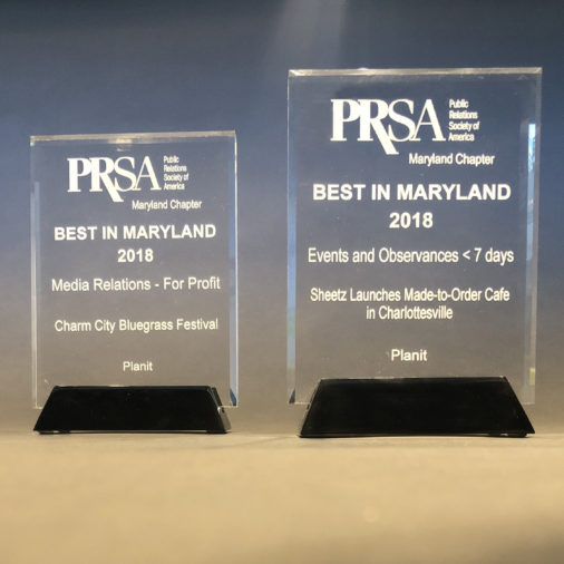 Planit Wins Two “Best in Maryland” Awards for Exceptional Public Relations Campaigns Featured Image