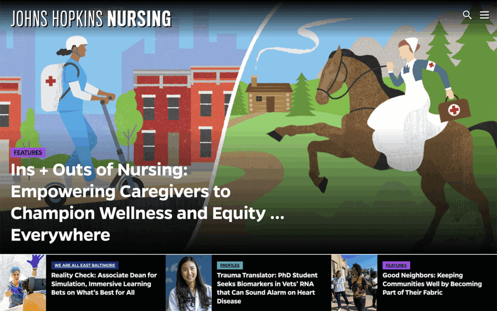 Johns Hopkins School of Nursing Digital Magazine Thumbnail