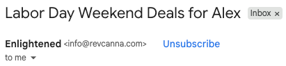 Email Personalization Example