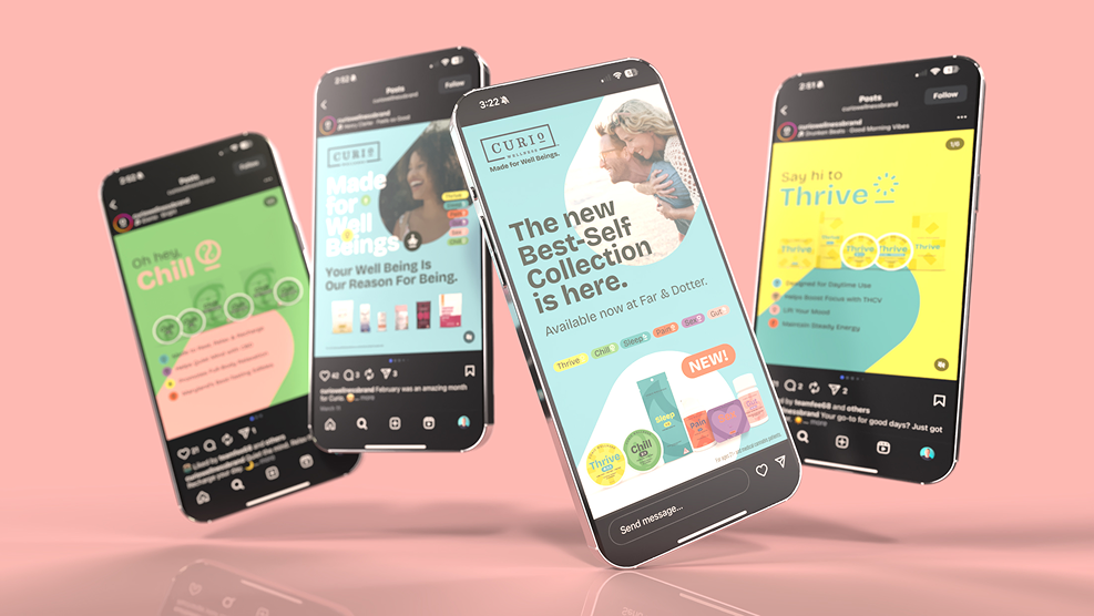 Curio Brand Refresh Social Media